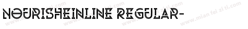 NourisheInline Regular字体转换